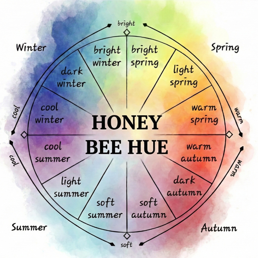 12-Season Color Analysis Wheel